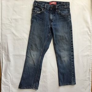 Levi's Jeans 511 Skinny Boy's Sz 5 Regular Blue Med Wash Adj Tab Waist Red Tag